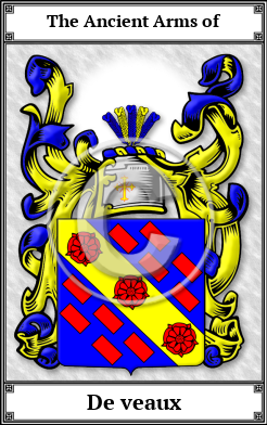 De veaux Family Crest Download (JPG) Book Plated - 600 DPI